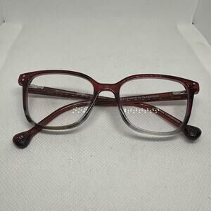 Lisa Loeb Be Yourself 31 Eyeglasses Frames Cherry Red 47-15-130 Womens Optical